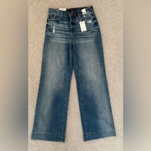 NWT Judy Blue High Waisted Wide Leg Trouser Jeans 11/30